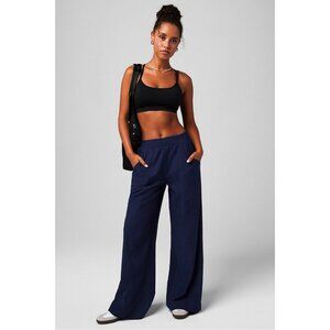 Fabletics Downtown Wide Leg Pants Navy Blue Women's ize Small S NEW